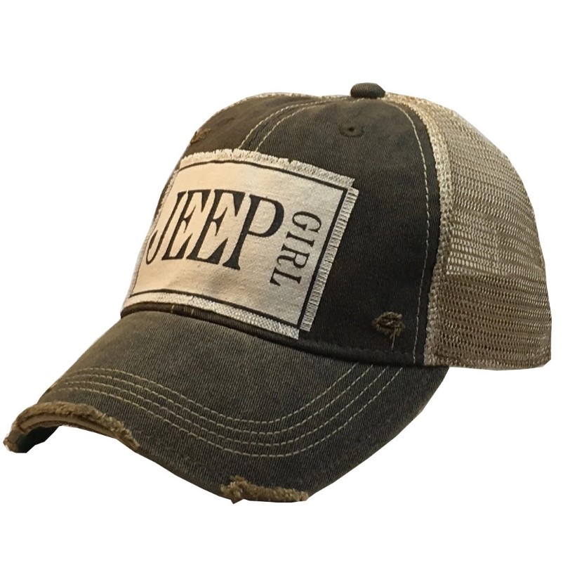 Jeep Girl Distressed Baseball Hat Cap-Serendipity Gifts St. Charles, MO