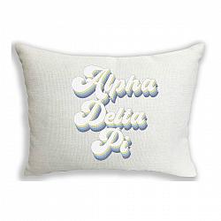 Alpha Delta Pi Sorority Retro Pillow