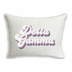 Delta Gamma Sorority Retro Pillow