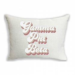 Gamma Phi Beta Sorority Retro Pillow