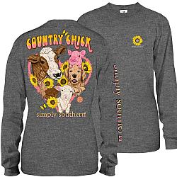 Simply Southern Country Chick Farm Animal Shirt