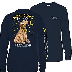 Simply Southern When It's Dark Look for Stars Dog Shirt