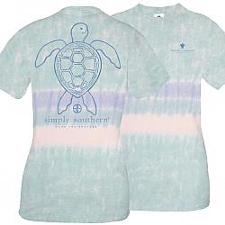 Simply Southern Save the Turtles Tie Dye Short Sleeve T Shirt