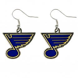 St. Louis Blues Hockey Dangle Earrings