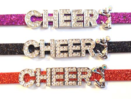 Cheerleading Slide Charm Bracelet