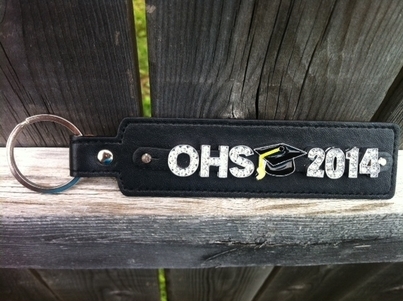 Graduation Key chain Personalized School Spirit