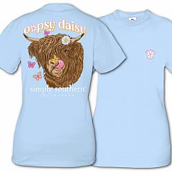 Simply Southern Youth Oopsy Daisy Cow T Shirt
