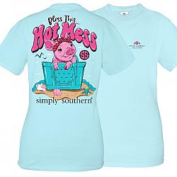 Simply Southern Pig Bless this Hot Mess Short Sleeve Shirt