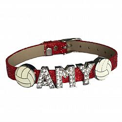 Personalized Volleyball Slider Name Bracelet